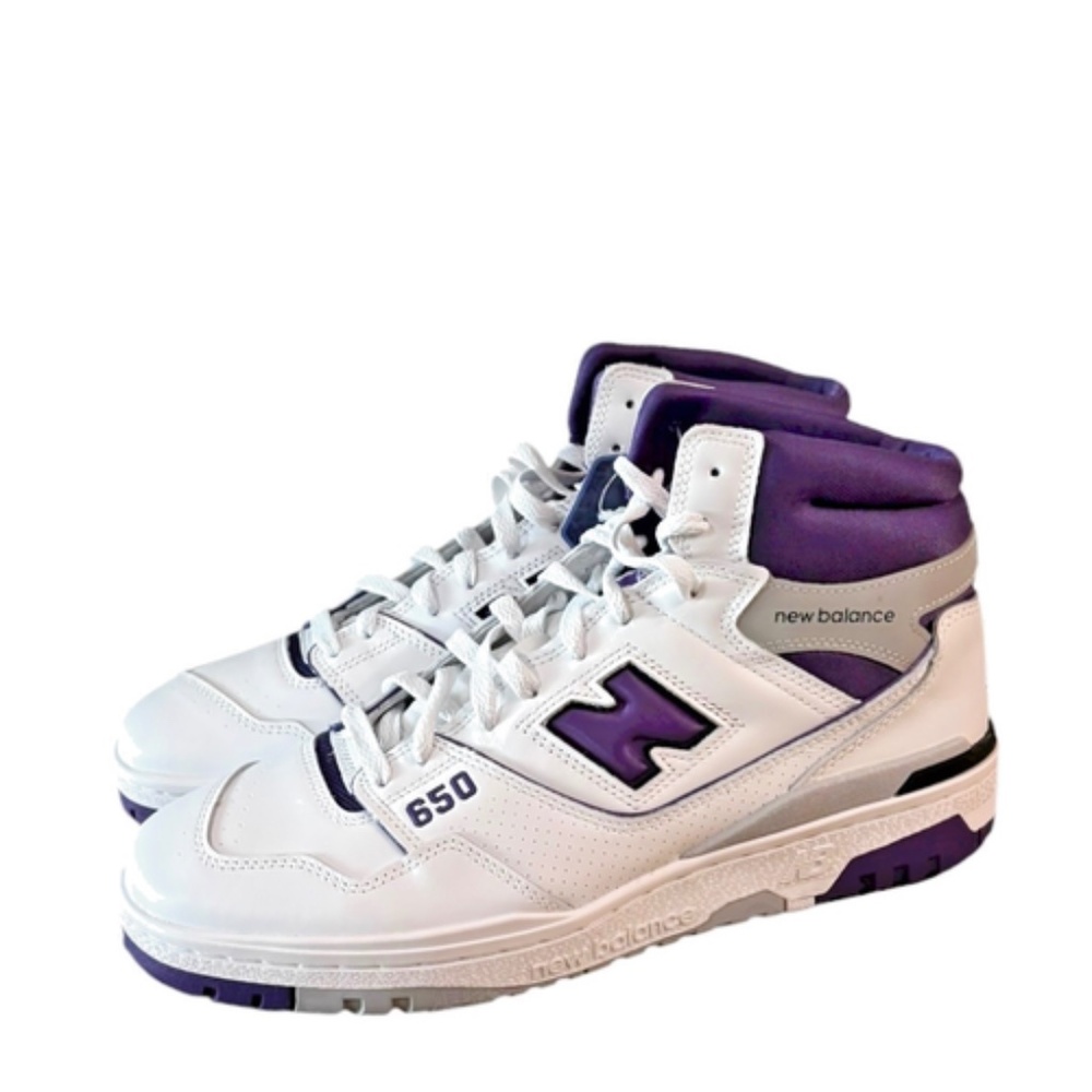 New Balance 650R Mens‎ Size 10.5 Shoes White Purple Sneakers New - Picture 5 of 9
